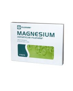 Magnesium Asparticum Filofarm,40mg Mg2+,tabl.,50szt,bl(2x25)
