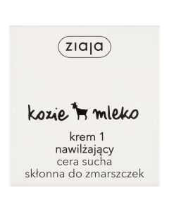 Ziaja Kozie Mleko, krem 1 nawilżający, cera sucha, skłonna do zmarszczek, 50 ml