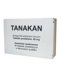 Tanakan, 40 mg, tabletki powlekane, 90 szt. (import równoległy, Delfarma)