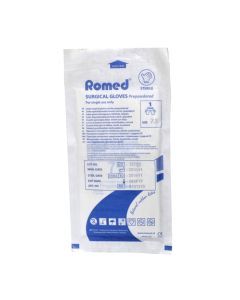 Rekawiczki chir.Romed,lat,jal,pudr,r.7,5,1para