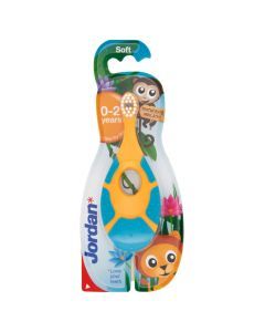 Jordan Step by Step, szczoteczka do zębów dla dzieci (0-2 lat), extra miękka, 1 szt.