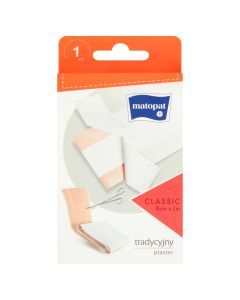 Plaster Classic, na tkaninie z opatrunkiem, 8 cm x 1 m, 1 szt.