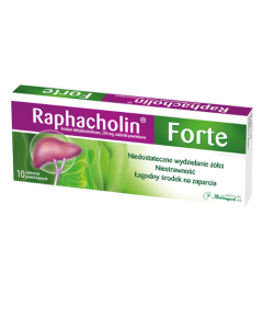 Raphacholin forte, 250 mg, tabletki powlekane, 10 szt.