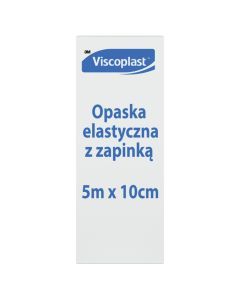 Viscoplast, opaska elastyczna z zapinką, 5 m x 10 cm, 1 szt.