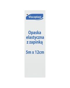 Viscoplast, opaska elastyczna z zapinką, 5 m x 12 cm, 1 szt.