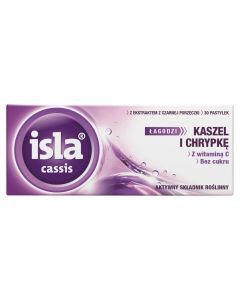 Isla-Cassis, pastylki do ssania, 30 szt.