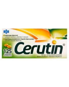 Cerutin, 100 mg+25 mg, tabletki powlekane, 125 szt.