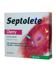 Septolete Junior, 1,2mg, pastyl., 18 szt,bl(2x9)
