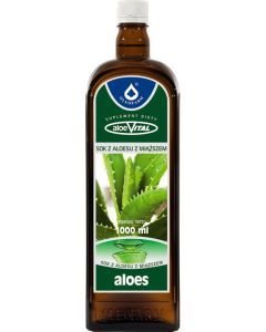 Aloes, 100%, sok, z aloesu z miazsz,(Oleofarm),1000 ml
