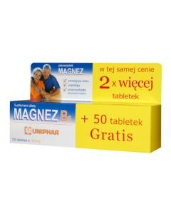 Magnez cytrynowy B Complex, tabletki, smak cytrynowy, 100 szt.
