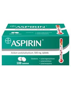 Aspirin, 500 mg, tabletki, 100 szt.