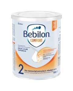 Bebilon Comfort 2, żywność specjalnego przeznaczenia medycznego dla niemowląt od 6. miesiąca, 400 g