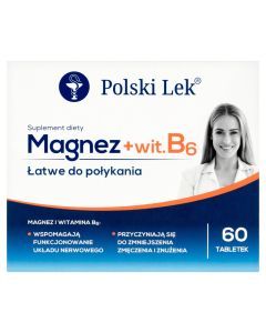 Magnez + Vit.B6, tabl.,(Polski Lek), 60 szt
