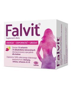 Falvit, tabletki drażowane, 30 szt.