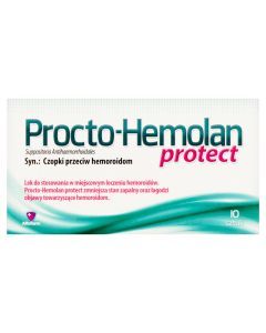 Procto-Hemolan Protect, czopki, 10 szt.