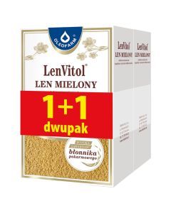 Len mielony, odtluszczony, (Oleofarm), 200 gx2op,PR.2463/08