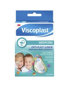 Viscoplast OPTI-PLAST JUNIOR, dekorowane plastry okulistyczne, 62 mm x 50 mm, 10 szt.