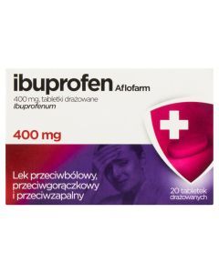 Ibuprofen Aflofarm, 400 mg, tabletki drażowane, 20 szt.