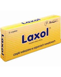 Laxol, 100 mg, czopki, 12 szt.