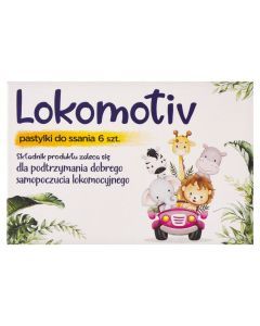 Lokomotiv, pastylki, do ssania, 6 szt.