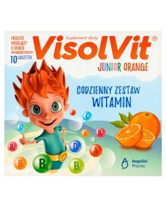 Visolvit Junior Orange, granulat w saszetkach, musujący, 10 szt.