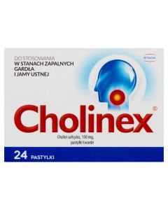 Cholinex, 150 mg, pastylki do ssania, 24 szt.