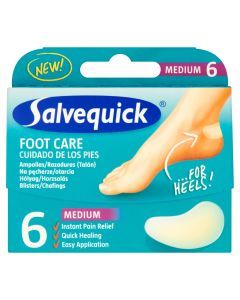 Salvequick, plastry na pęcherze, otarcia, medium, 6 szt
