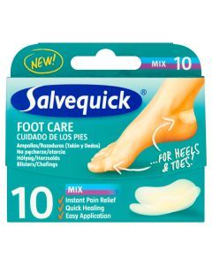 Salvequick, plastry na pęcherze, otarcia, mix, 10 szt.