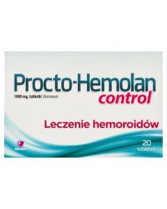 Procto-Hemolan control, 1000 mg, tabletki, 20 szt.