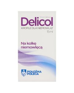 Delicol, krople dla niemowląt, 15 ml