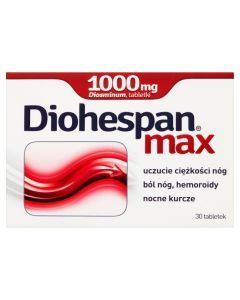 Diohespan max, 1000 mg, tabletki, 30 szt.