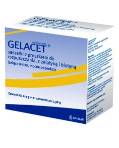 Gelacet, saszetki z proszkiem do rozpuszczenia, 21 szt.