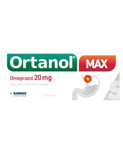 Ortanol Max, 20 mg, kapsułki dojelitowe twarde, 14 szt.
