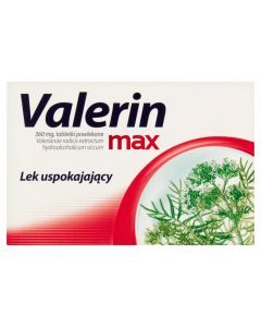 Valerin max, 360 mg, tabletki powlekane, 10 szt.