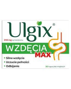 Ulgix Wzdęcia Max, kapsułki miękkie, 30 szt.