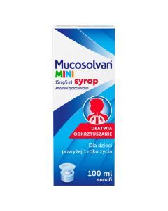 Mucosolvan Mini, 15 mg/5 ml, syrop, 100 ml