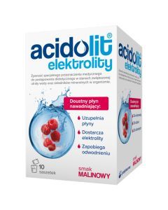 Acidolit, proszek, smak malinowy, 4,4 g, 10 saszetek