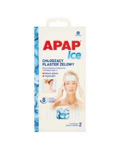 Apap Ice, chłodzący plaster hydrożelowy, 2 szt, 1 saszetka