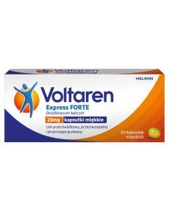 Voltaren Express Forte, 25 mg, kapsułki miękkie, 20 szt.