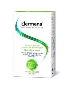 Dermena Hair Care, Plus, szampon przeciwłupieżowy hamujący wypadanie włosów, 200 ml