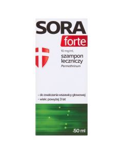 Sora Forte, 1%, (10 mg/ml), szampon leczniczy, 50 ml