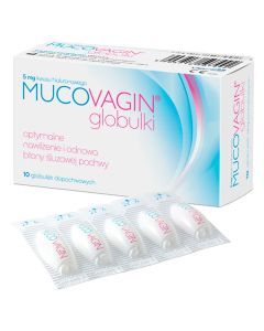 Mucovagin, globulki dopochwowe, 10 szt.