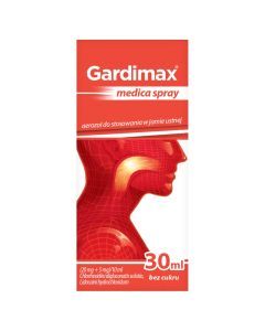 Gardimax medica spray, (20 mg + 5 mg)/10 ml, aerozol do stosowania w jamie ustnej, 30 ml