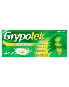Grypolek, tabletki powlekane, 24 szt.