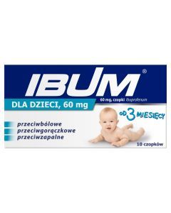 Ibum dla dzieci, 60 mg, czopki, 10 szt.