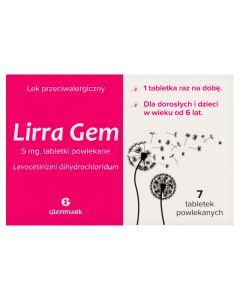 Lirra Gem, 5 mg, tabletki powlekane, 7 szt.