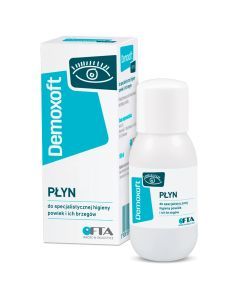 Demoxoft, płyn do pielęgnacji i oczyszczania podrażnionej skóry powiek, 100 ml