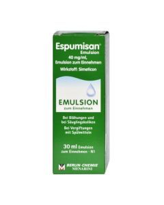 Espumisan, 40 mg/ml, krople doustne, emulsja, 30 ml (import równoległy, Delfarma)