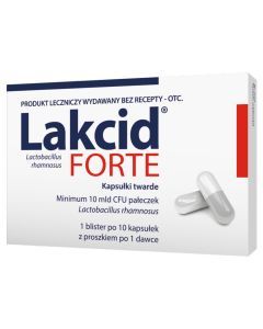 Lakcid forte, kapsułki twarde, 10 szt.