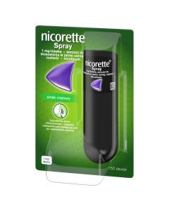 Nicorette Spray,1mg/ dawkę, aerozol do stosowania w jamie ustnej, 1 dozownik (150 dawek)